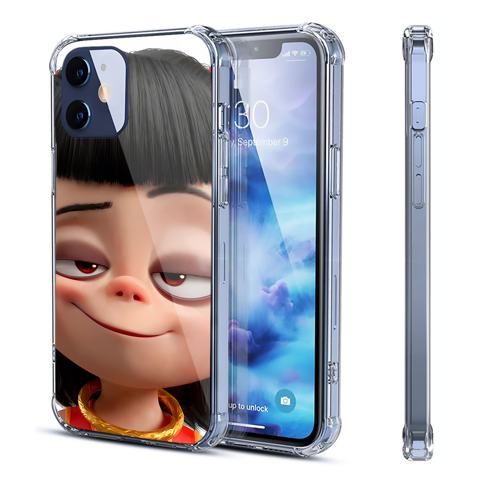 （画像用） Ne Zha 2 ナタ 魔童の大暴れ 【iPhone 12シリーズ対応】透明スマホケース（クリアソフトケース）